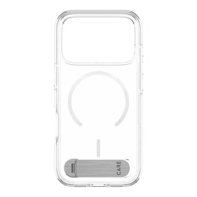 CARE by PanzerGlass Kickstand custodia trasparente con MagSafe bianco per iPhone 17 Pro