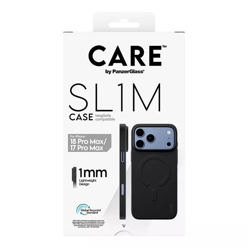 CARE by PanzerGlass SL1M custodia nera compatibile MagSafe per iPhone 17 Pro Max