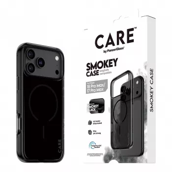 CARE by PanzerGlass custodia Smokey con MagSafe nero per iPhone 17 Pro Max