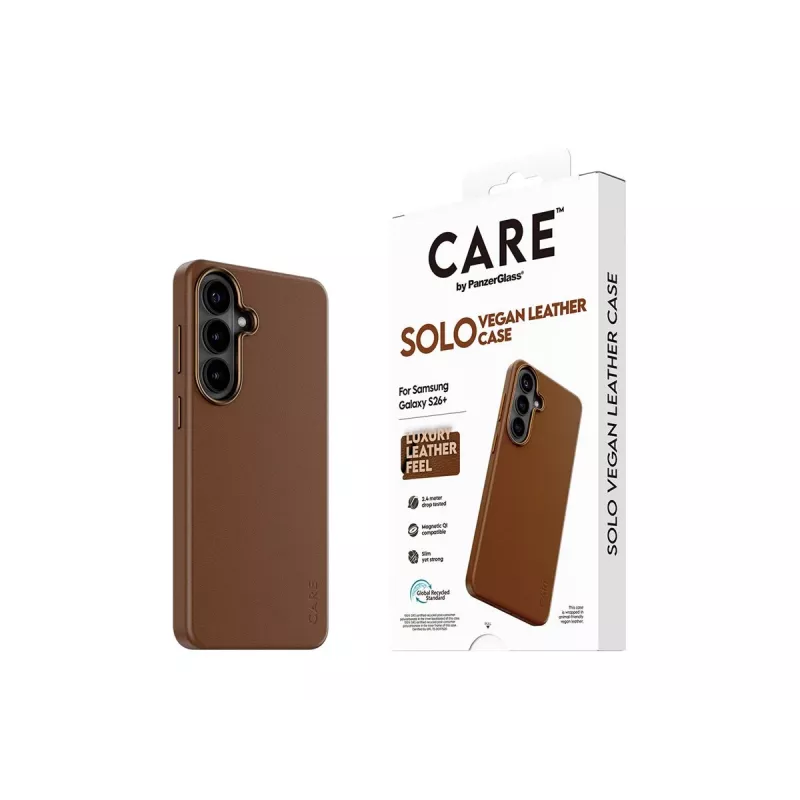 CARE by PanzerGlass Solo Case per Samsung Galaxy S26 Plus - Marrone
