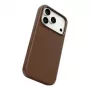 CARE by PanzerGlass Solo custodia in pelle vegana marrone compatibile MagSafe per iPhone 17 Pro