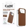 CARE by PanzerGlass Solo custodia in pelle vegana marrone compatibile MagSafe per iPhone 17 Pro Max