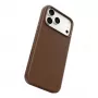 CARE by PanzerGlass Solo custodia in pelle vegana marrone compatibile MagSafe per iPhone 17 Pro Max