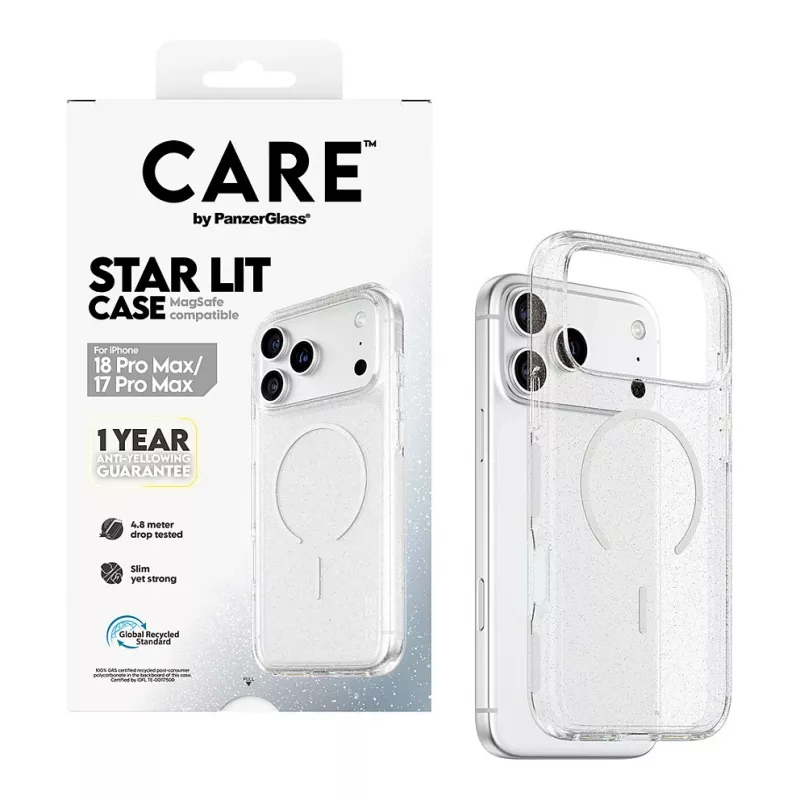 CARE by PanzerGlass Star Lit custodia compatibile MagSafe per iPhone 17 Pro Max