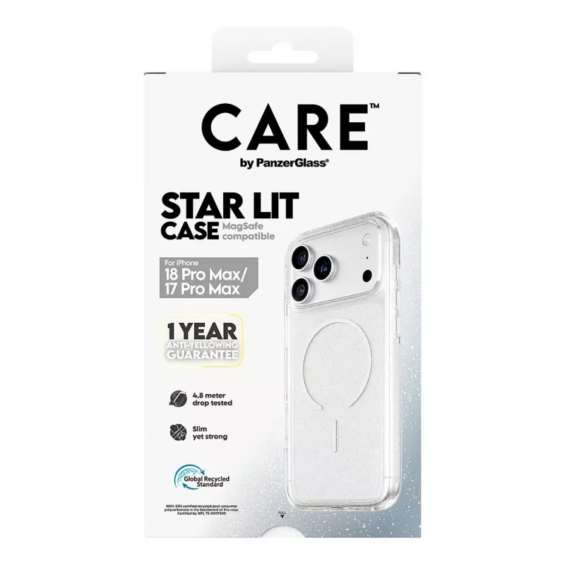 CARE by PanzerGlass Star Lit custodia compatibile MagSafe per iPhone 17 Pro Max