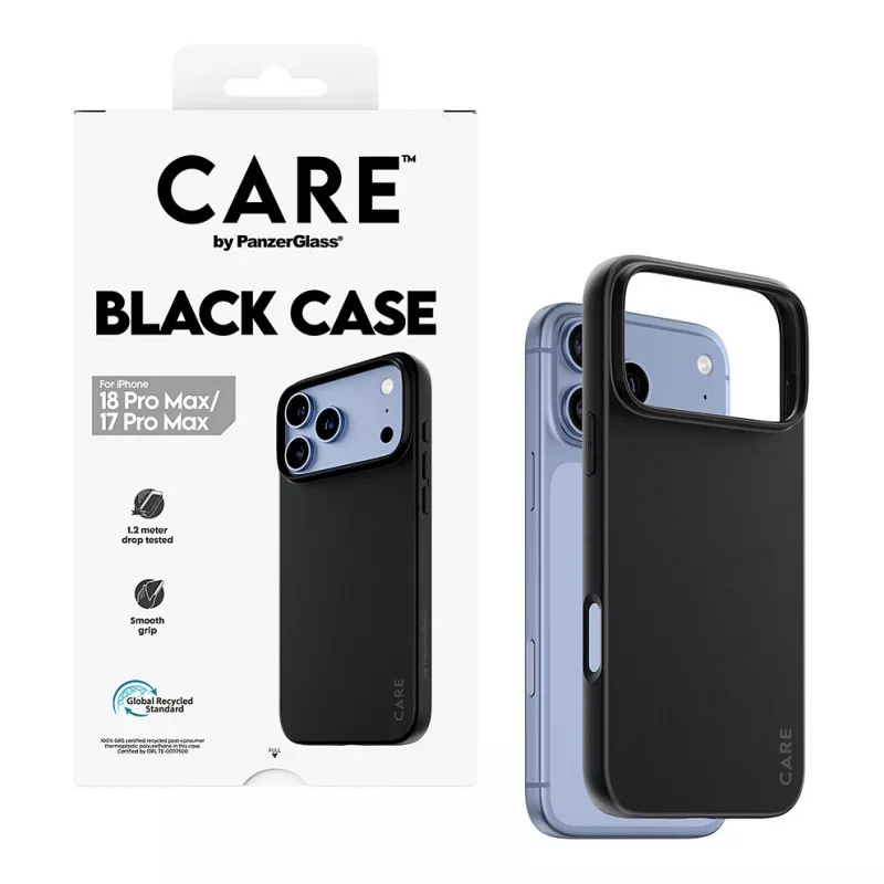 CARE by PanzerGlass custodia TPU per iPhone 17 Pro Max – nero