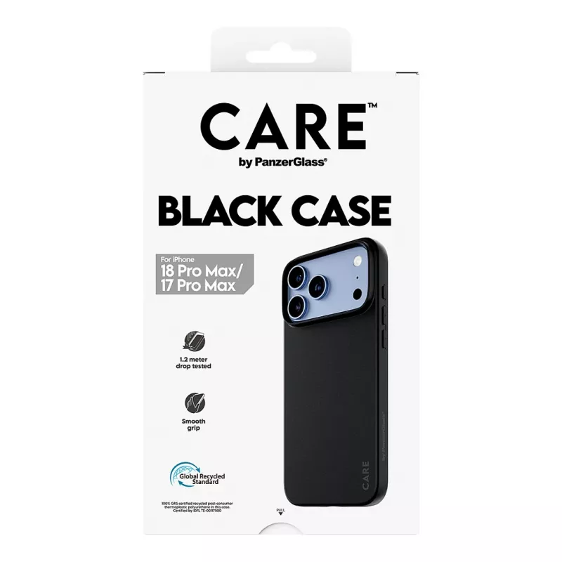 CARE by PanzerGlass custodia TPU per iPhone 17 Pro Max – nero