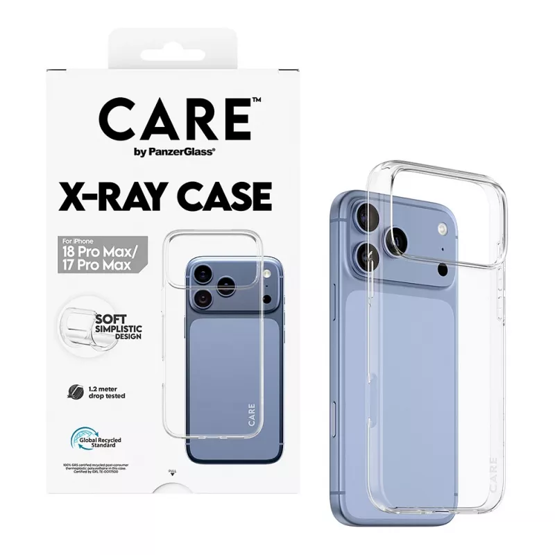 Custodia CARE by PanzerGlass X-Ray per iPhone 17 Pro Max - Trasparente