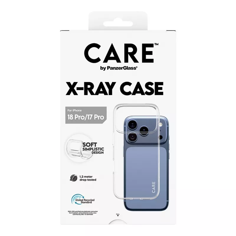 Custodia CARE by PanzerGlass X-Ray per iPhone 17 Pro – Trasparente