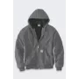 Carhartt Iconic Jacket J140 Firm Duck Active - Giacca da lavoro uomo con fodera in flanella trapuntata, idrorepellente, Original Fit