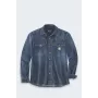 Carhartt Montana Denim Relaxed maniche lunghe camicia Wyatt per uomo