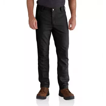Carhartt Rigby Straight Fit pantaloni nero 32x30 - pantaloni da lavoro in canvas stretch