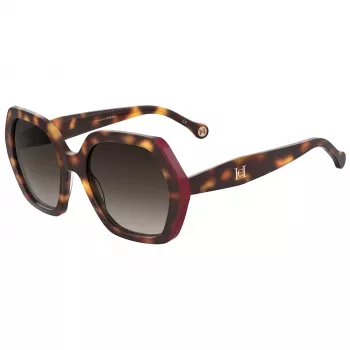 CAROLINA HERRERA HER0181SO63 Occhiali da sole da donna farfalla Havana marrone sfumato 55mm