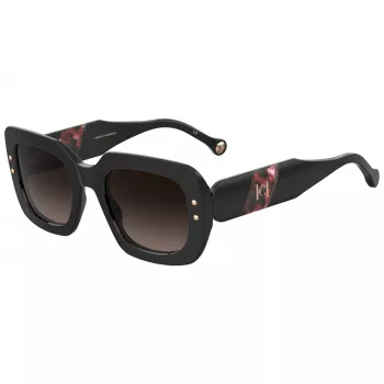 Carolina Herrera HER0186SGUU Donna Occhiali da sole, squadrati, Havana Marrone Sfumato 52mm