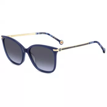 CAROLINA HERRERA HER0261GSPJP Occhiali da sole donna - montatura in acetato havana marrone, lenti marroni sfumate, 55 mm