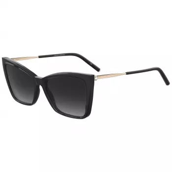CAROLINA HERRERA Occhiali da sole da donna HER0180S2M2 - montatura in acetato Havana, lenti marroni sfumate, 57 mm