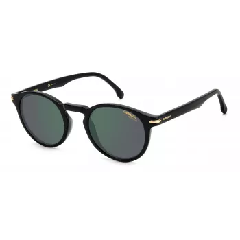 Carrera 301S80 occhiali da sole unisex - montatura nera, lenti grigie, 50/23/145 mm