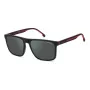 Carrera 8064S-0OIT-Q3 Occhiali da sole rettangolari da uomo nero/grigio 57mm