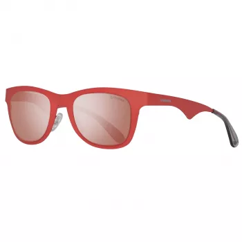 CARRERA CA6000-MT-ABV Occhiali da sole unisex - Montatura in acetato nero opaco, lente grigia sfumata, 49/22/145 mm