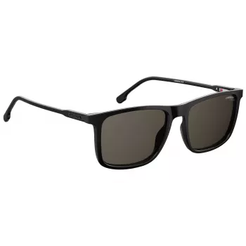 CARRERA Occhiali da sole unisex 231-S-807-IR (55/18/145 mm) Montatura in acetato nera lenti grigio argento a specchio