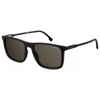 CARRERA Occhiali da sole unisex 231-S-807-IR (55/18/145 mm) Montatura in acetato nera lenti grigio argento a specchio