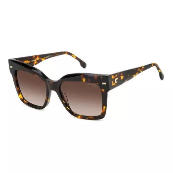 CARRERA Occhiali da sole donna CARRERA3037S8 montatura nera squadrata, lenti grigio sfumato, 54/17/140 mm