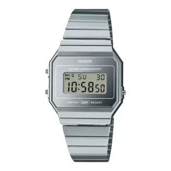 CASIO A700WEV-7A Orologio Digitale Unisex Argento Acciaio 37,4 mm