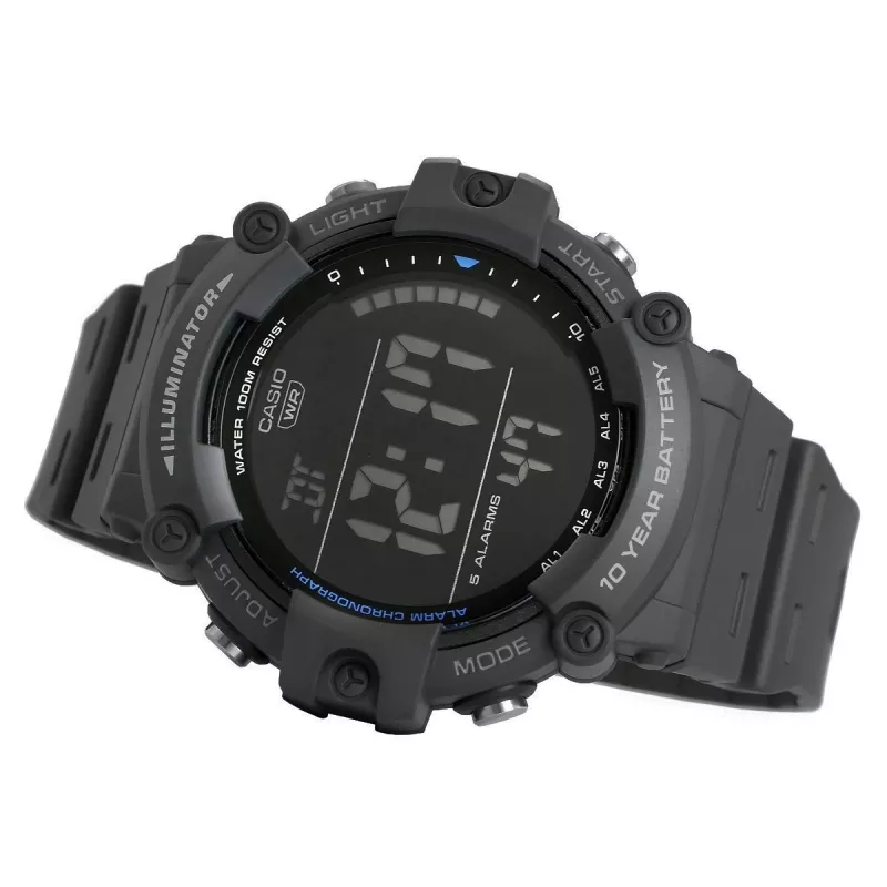 Orologio digitale da uomo Casio AE-1500WH-8BVEF – cinturino in resina, impermeabile 100m, ora mondiale