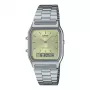 CASIO AQ-230A-9A orologio unisex analogico-digitale, 38,8 mm tono oro acciaio inox