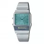 CASIO AQ-800EC-2AE Orologio unisex analogico-digitale, 40mm, argento/blu