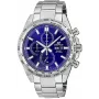 CASIO Edifice EFR-574D-2AVUEF orologio da uomo analogico al quarzo, 42,3 mm, quadrante blu, bracciale in acciaio inossidabile