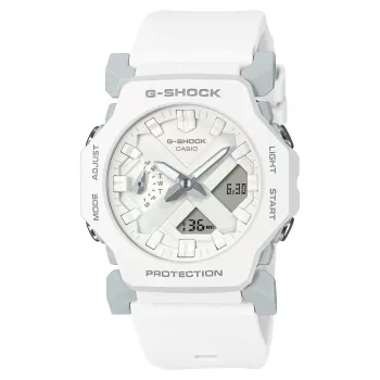 CASIO GA-2300-7AER Orologio donna Analogico-Digitale, 42,9 mm, resina bianca
