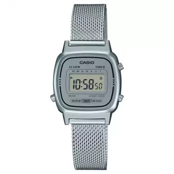 CASIO LA670WEM-7DF Orologio digitale donna color argento 30,3 mm