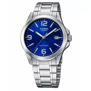 CASIO LTP-1215A-2A Orologio da donna al quarzo analogico 28mm quadrante blu acciaio inox