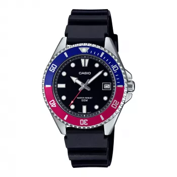 CASIO MDV-10-1A2VEF Orologio analogico al quarzo uomo 38,5 mm nero resina