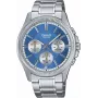 Casio Orologio analogico al quarzo da uomo MTP1375PD2A2V quadrante blu acciaio inossidabile 43,8 mm