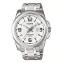 CASIO MTP-1314D-7A orologio al quarzo analogico uomo acciaio inox quadrante argento 44,9 mm