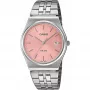Casio MTP-B145D-4AVEF Orologio analogico al quarzo uomo con cinturino in acciaio inox, quadrante color salmone, cassa argento, impermeabilità 50m