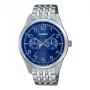 CASIO MTP-E340D-2AVDF Orologio al quarzo analogico uomo 42mm acciaio inox quadrante blu data