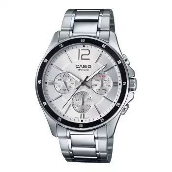 CASIO MTP1374D7AVDF Orologio uomo analogico al quarzo acciaio inox 47mm