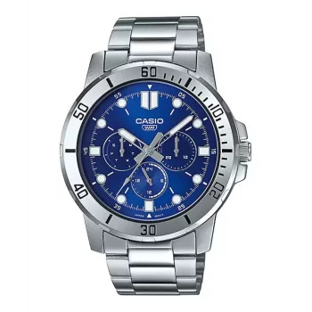 CASIO MTPVD300D2EUD Orologio al quarzo analogico uomo 45mm acciaio inox quadrante blu