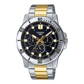CASIO MTPVD300SG1EU Orologio al quarzo analogico uomo 45mm acciaio inox bicolore argento/oro