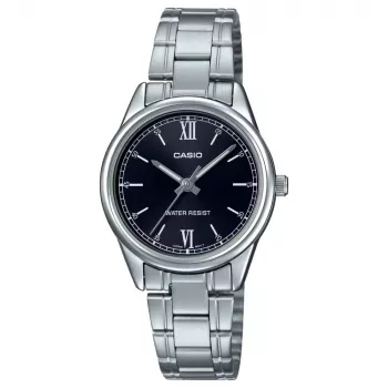 CASIO orologio da donna analogico al quarzo LTP-V005D-1B2 34mm argento acciaio inox