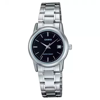 CASIO Orologio da donna analogico al quarzo LTP-V002D-1A 31mm acciaio inox