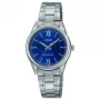 CASIO Orologio da donna analogico al quarzo LTP-V005D-2B2 34mm acciaio inox quadrante blu