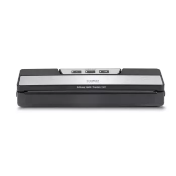 CASO VR 190 Advanced confezionatrice sottovuoto per barre – 100 W, controllo della temperatura, doppia saldatura, nero