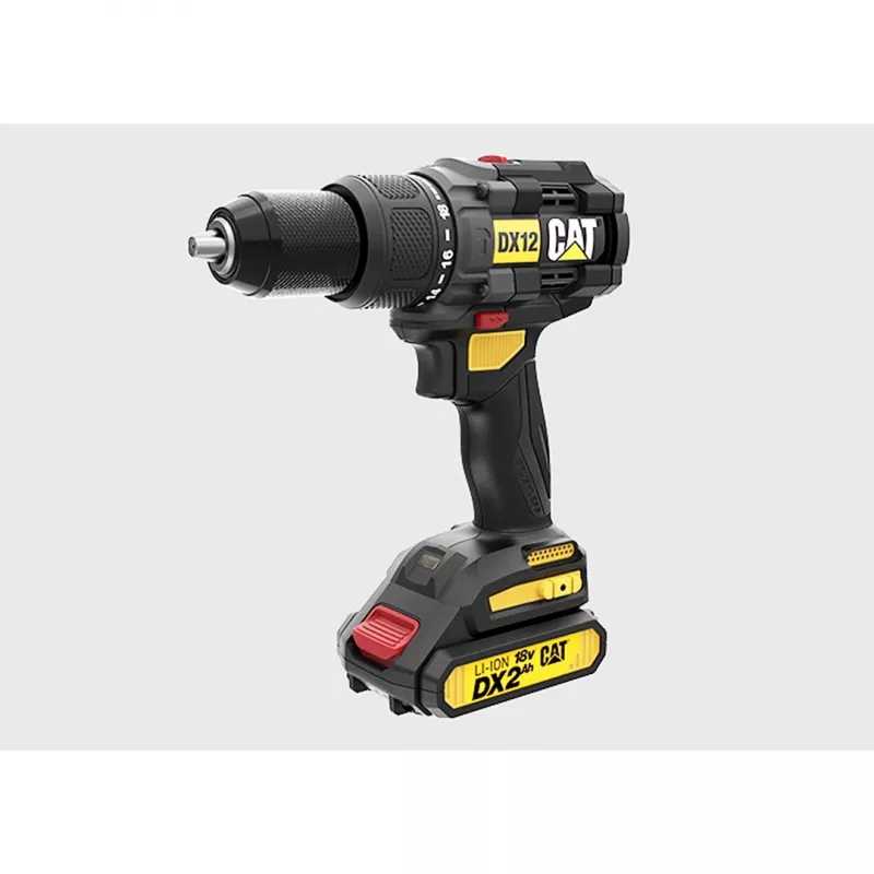 CATERPILLAR DX12 Trapano avvitatore a batteria brushless 18V set 2x2,0Ah Li-Ion