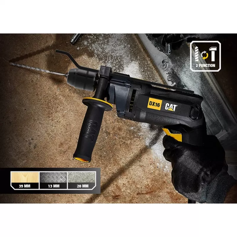 CATERPILLAR DX16 trapano a percussione con cavo 850W