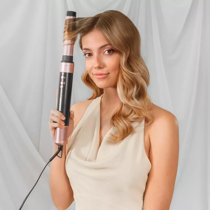 Cecotec Bamba CeramicCare 14-in-1 AirGlam multi-styler ad aria calda nero
