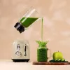 Cecotec Mixer Power Black Titanium RetroGreen, 1200 W, caraffa in vetro da 1,5 L, verde